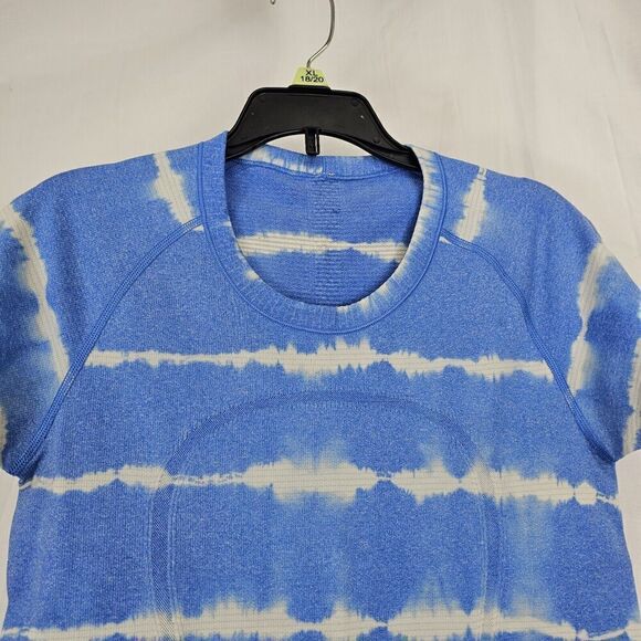 Lululemon Swiftly Tech Short Sleeve Crew Pipe Dream Blue Women's Size 6 - Picture 4 of 9